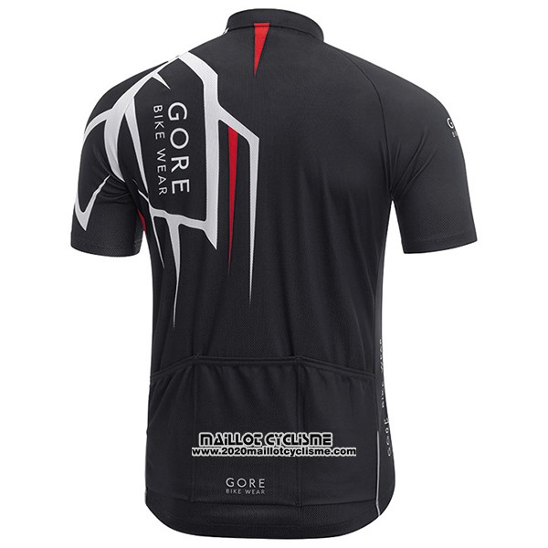 2017 Maillot Ciclismo Gore Bike Wear Power Adrenaline Noir Manches Courtes et Cuissard